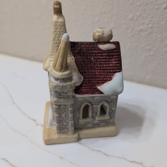 VTG The Porcelain Candle Holder Collection Church Hand-Painted Votive - Picture 4 of 4